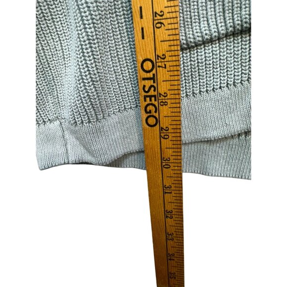 Lucky Brand Womens Washed & Worn Ribbed Zip-Up Cardigan XXL Pale Green - Picture 7 of 11